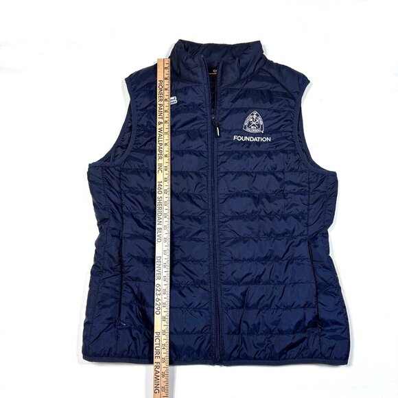 Colorado School Of Mines Orediggers Blue Embroidered Puffer Vest Womens Large - Picture 8 of 8
